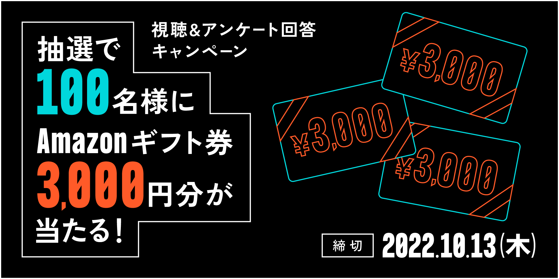 視聴&アンケート回答キャンペーン